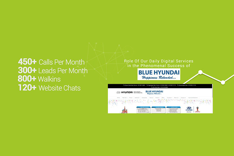 Blue Hyundai Auto Car Dealer Digital Marketing Case Study